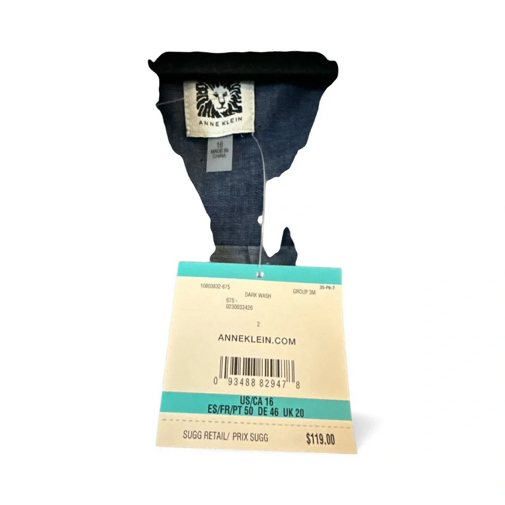 Anne Klein Denim Dress NWT - Picture 5 of 5